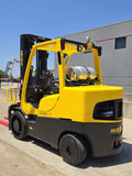 2019 HYSTER S155FT 15500 LB LP GAS FORKLIFT CUSHION 107/133" 2 STAGE MAST SIDE SHIFTING FORK POSITIONER 3300 HOURS STOCK # BF9345129-RIL