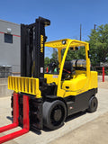 2019 HYSTER S155FT 15500 LB LP GAS FORKLIFT CUSHION 107/133" 2 STAGE MAST SIDE SHIFTING FORK POSITIONER 3300 HOURS STOCK # BF9345129-RIL