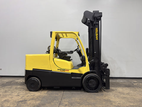 2021 HYSTER S200FT 20000 LB LP GAS FORKLIFT CUSHION 125/142" 2 STAGE MAST SIDE SHIFTER 1141 HOURS STOCK # BF9589249-ILE