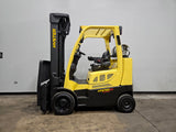 2022 HYSTER S80FT-BCS 8000 LB LP GAS FORKLIFT SMOOTH CUSHION 98/213" 3 STAGE MAST SIDE SHIFTING FORK POSITIONER 987 HOURS STOCK # BF994359-ILE