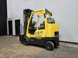 2022 HYSTER S80FT-BCS 8000 LB LP GAS FORKLIFT SMOOTH CUSHION 98/213" 3 STAGE MAST SIDE SHIFTING FORK POSITIONER 987 HOURS STOCK # BF994359-ILE