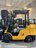 2021 CATERPILLAR/MITSUBISHI FGC30N 6000 LB LP GAS FORKLIFT CUSHION 83/186" 3 STAGE MAST SIDE SHIFTING FORK POSITIONER 697 HOURS STOCK # BF9119489-BUF
