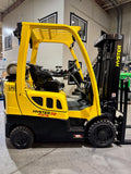 2022 HYSTER S50FT 5000 LB LP GAS FORKLIFT TREADED CUSHION 84/189" 3 STAGE MAST SIDE SHIFTING FORK POSITIONER 919 HOURS STOCK # BF9108629-BUF
