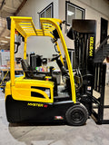 2021 HYSTER J30XNT 3000 LB 36V ELECTRIC FORKLIFT CUSHION 83/241" QUAD MAST SIDE SHIFTER 932 HOURS STOCK # BF998729-BUF