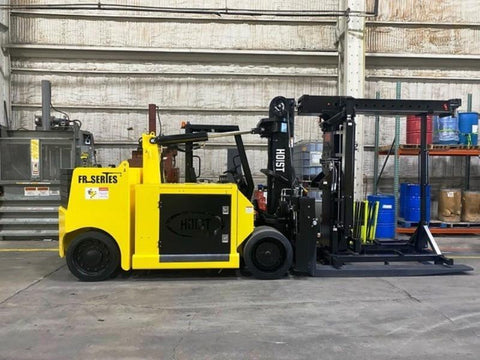 BRAND NEW 2024 HOIST FR 40/60 40000/60000 LB 2 STAGE 104/107" MAST CAPACITY LP GAS COUNTERBALANCE FORKLIFT CUSHION SIDE SHIFTING FORK POSITIONER 96" FORKS FRAME EXTENDER BOOM  STOCK # BF94125439-NTOH - United Lift LLC