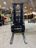 2019 TOYOTA 8FGCU30 6000 LB LP GAS FORKLIFT CUSHION 86/187" 3 STAGE MAST SIDE SHIFTING FORK POSITIONER plumbed 4 ways to carriage 1154 HOURS STOCK # BF997589-BUF