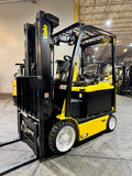 2020 YALE ERC055VGN 5500 LB 36 VOLT ELECTRIC FORKLIFT 88/201" THREE STAGE MAST SIDE SHIFTING FORK POSITIONER plumbed 4 ways to carriage 994 HOURS STOCK # BF994159-BUF