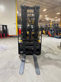 2021 CATERPILLAR/MITSUBISHI FGC30N 6000 LB LP GAS FORKLIFT CUSHION 83/186" 3 STAGE MAST SIDE SHIFTING FORK POSITIONER 697 HOURS STOCK # BF9119489-BUF