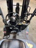 2019 TOYOTA 8FGCU30 6000 LB LP GAS FORKLIFT CUSHION 86/187" 3 STAGE MAST SIDE SHIFTING FORK POSITIONER plumbed 4 ways to carriage 1154 HOURS STOCK # BF997589-BUF