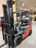 2022 TOYOTA 8FGCU30 6000 LB LP GAS FORKLIFT CUSHION 92/198" 3 STAGE MAST SIDE SHIFTER 728 HOURS STOCK # BF9128349-BUF