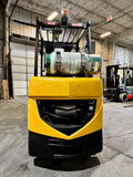 2023 CATERPILLAR/MITSUBISHI FGC30N 6000 LB LP GAS FORKLIFT CUSHION 83/186" 3 STAGE MAST 972 HOURS SIDE SHIFTING FORK POSITIONER STOCK # BF9125339-BUF