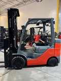 2022 TOYOTA 8FGCU30 6000 LB LP GAS FORKLIFT CUSHION 92/198" 3 STAGE MAST SIDE SHIFTER 728 HOURS STOCK # BF9128349-BUF