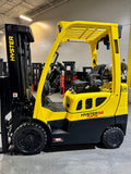 2022 HYSTER S50FT 5000 LB LP GAS FORKLIFT TREADED CUSHION 84/189" 3 STAGE MAST SIDE SHIFTING FORK POSITIONER 919 HOURS STOCK # BF9108629-BUF