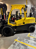 2020 HYSTER H110FT 11000 LB DIESEL FORKLIFT PNEUMATIC 94/185" 3 STAGE MAST 1469 HOURS SIDE SHIFTING FORK POSITIONER STOCK # BF9191229-BUF