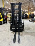 2017 TOYOTA 8FGCU32 6500 LB LP GAS FORKLIFT CUSHION 86/187" 3 STAGE MAST 1455 HOURS SIDE SHIFTING FORK POSITIONER PLUMBED 4 WAYS TO CARRIAGE STOCK # BF9102799-BUF