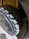 2023 CATERPILLAR/MITSUBISHI FGC25N 5000 LB LP GAS FORKLIFT CUSHION 83/187" 3 STAGE MAST SIDE SHIFTING FORK POSITIONER PLUMBED 4 WAYS TO CARRIAGE 888 HOURS STOCK # BF9115529-BUF