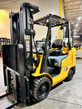 2023 CATERPILLAR/MITSUBISHI FGC30N 6000 LB LP GAS FORKLIFT CUSHION 83/186" 3 STAGE MAST 972 HOURS SIDE SHIFTING FORK POSITIONER STOCK # BF9125339-BUF