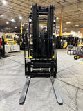 2020 YALE ERC055VGN 5500 LB 36 VOLT ELECTRIC FORKLIFT 88/201" THREE STAGE MAST SIDE SHIFTING FORK POSITIONER plumbed 4 ways to carriage 994 HOURS STOCK # BF994159-BUF