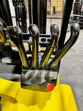 2020 YALE ERC055VGN 5500 LB 36 VOLT ELECTRIC FORKLIFT 88/201" THREE STAGE MAST SIDE SHIFTING FORK POSITIONER plumbed 4 ways to carriage 994 HOURS STOCK # BF994159-BUF