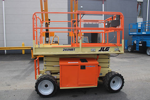 2019 JLG 260MRT SCISSOR LIFT 26' REACH DIESEL ROUGH TERRAIN 4WD 1011 HOURS STOCK # BF9249739-NLE - United Lift LLC