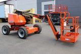2014 JLG 340AJ ARTICULATING BOOM LIFT AERIAL LIFT WITH JIB ARM 34' REACH KUBOTA DIESEL 4WD SKYPOWER 2100 HOURS STOCK # BF9278559-NLE - United Lift LLC