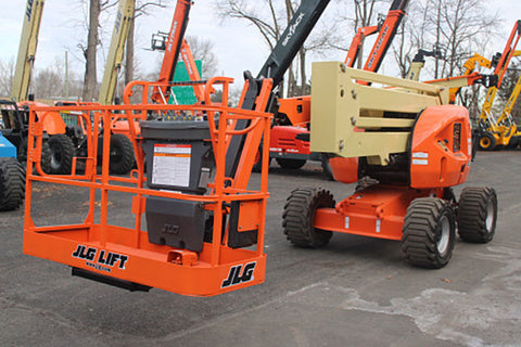 2017 JLG 450AJ ARTICULATING BOOM LIFT AERIAL LIFT WITH JIB ARM 45' REACH DIESEL 4WD 1595 HOURS STOCK # BF9398619-NLE - United Lift LLC