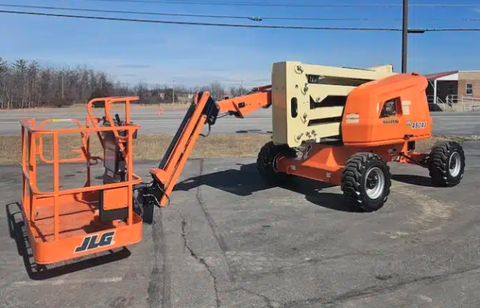 2015 JLG 450AJ ARTICULATING BOOM LIFT AERIAL LIFT WITH JIB ARM 45' REACH DIESEL 4WD 2448 HOURS STOCK # BF9345179-BUF - United Lift LLC