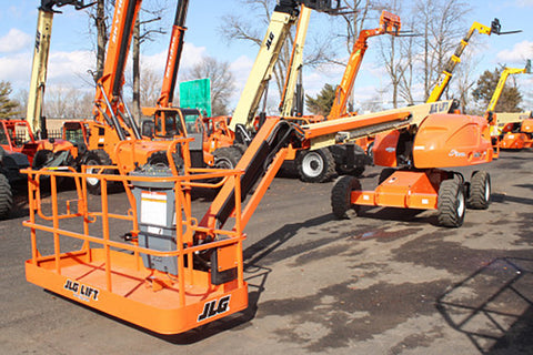2020 JLG 460SJ TELESCOPIC STRAIGHT BOOM LIFT AERIAL LIFT WITH JIB ARM 46' REACH DIESEL 4WD 1272 HOURS STOCK # BF9445149-NLE - United Lift LLC