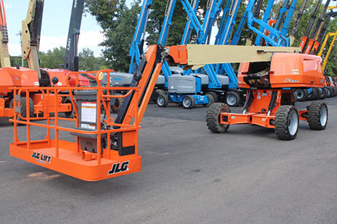 2022 JLG 670 SJ TELESCOPIC STRAIGHT BOOM LIFT AERIAL LIFT WITH JIB ARM 67' REACH DIESEL 4WD 903 HOURS STOCK # BF91098719-NLE - United Lift LLC