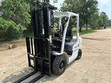 2014 NISSAN/UNICARRIERS FHD25 5000 LB DIESEL FORKLIFT PNEUMATIC 85/189" 3 STAGE MAST SIDE SHIFTER 5087 HOURS STOCK # BF9175139-TXB