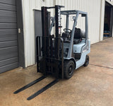 2009 NISSAN MP1F1A20LV 4000 LB LP GAS FORKLIFT PNEUMATIC TIRE 84/130 2 STAGE MAST 6379 HOURS STOCK # BF9105719-ARB - United Lift LLC