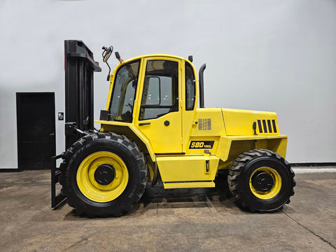 2020 SELLICK S80 4WD 8000 LB DIESEL ROUGH TERRAIN 4WD FORKLIFT PNEUMATIC 106/144" 2 STAGE MAST SIDE SHIFTER ENCLOSED CAB 2458 HOURS STOCK # BF9344589-BUF - United Lift LLC