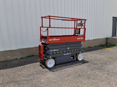 2015 SKYJACK SJ3226 SCISSOR LIFT 26' REACH ELECTRIC SMOOTH CUSHION TIRES 215 HOURS STOCK # BF963529-WIBTX