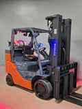 2022 TOYOTA 8FGC35U-BCS 8000 LB LP GAS FORKLIFT CUSHION 91/199" 3 STAGE SIDE SHIFTER 3493 HOURS MAST STOCK # BF9195139-RIL