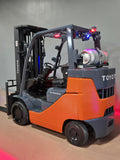 2022 TOYOTA 8FGC35U-BCS 8000 LB LP GAS FORKLIFT CUSHION 91/199" 3 STAGE SIDE SHIFTER 3493 HOURS MAST STOCK # BF9195139-RIL
