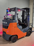 2022 TOYOTA 8FGC35U-BCS 8000 LB LP GAS FORKLIFT CUSHION 91/199" 3 STAGE SIDE SHIFTER 3493 HOURS MAST STOCK # BF9195139-RIL