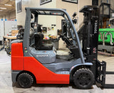 2022 TOYOTA 8FGCU30 6000 LB LP GAS FORKLIFT CUSHION 94/198" 3 STAGE MAST SIDE SHIFTER 864 HOURS STOCK # BF9132729-BUF - United Lift LLC