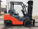 2021 TOYOTA 8FGU30 6000 LB LP GAS FORKLIFT PNEUMATIC 88/187" 3 STAGE MAST SIDE SHIFTER 5944 HOURS STOCK # BF9175499-BSOH