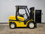 2021 YALE GDP080VXN 8000 LB DIESEL FORKLIFT PNEUMATIC 85/121" 2 STAGE CLEAR VIEW MAST SIDE SHIFTER STOCK # BF9137239-ILE
