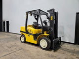 2021 YALE GDP080VXN 8000 LB DIESEL FORKLIFT PNEUMATIC 85/121" 2 STAGE CLEAR VIEW MAST SIDE SHIFTER STOCK # BF9137239-ILE