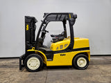 2021 YALE GDP080VXN 8000 LB DIESEL FORKLIFT PNEUMATIC 85/121" 2 STAGE CLEAR VIEW MAST SIDE SHIFTER STOCK # BF9137239-ILE