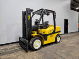2021 YALE GDP080VXN 8000 LB DIESEL FORKLIFT PNEUMATIC 85/121" 2 STAGE CLEAR VIEW MAST SIDE SHIFTER STOCK # BF9137239-ILE