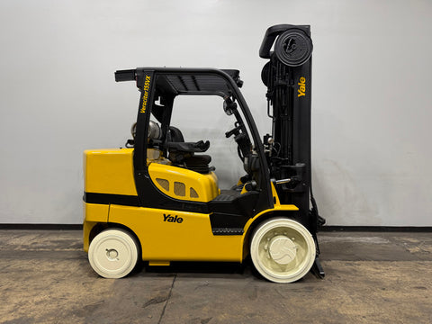 2019 YALE GLC155VX 15500 LB LP GAS FORKLIFT CUSHION 110/220 3 STAGE MAST SIDE SHIFTER STOCK # BF9217329-ILE