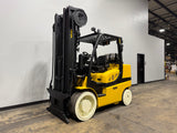 2019 YALE GLC155VX 15500 LB LP GAS FORKLIFT CUSHION 110/220 3 STAGE MAST SIDE SHIFTER STOCK # BF9217329-ILE