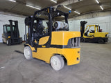 2013 YALE GLC155VX 15500 LB LP GAS FORKLIFT CUSHION 88/149" 3 STAGE MAST SIDE SHIFTING FORK POSITIONER 2782 HOURS STOCK # BF9251879-ILES
