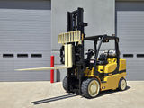 2019 YALE GLC155VXN 15500 LB LP GAS FORKLIFT CUSHION 107/133" 2 STAGE MAST SIDE SHIFTING FORK POSITIONER STOCK # BF9331389-RIL