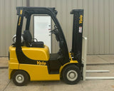 2016 YALE GLP040SVX 4000 LB LP GAS FORKLIFT PNEUMATIC 84/126" 2 STAGE MAST 3210 HOURS STOCK # BF9101389-ARB - United Lift LLC