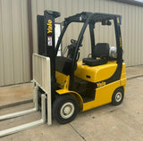 2016 YALE GLP040SVX 4000 LB LP GAS FORKLIFT PNEUMATIC 84/126" 2 STAGE MAST 3210 HOURS STOCK # BF9101389-ARB - United Lift LLC