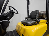 2018 YALE GLP060VX 6000 LB LP GAS FORKLIFT PNEUMATIC 93/200 3 STAGE MAST SIDE SHIFTER 1138 HOURS STOCK # BF9119429-ILE