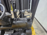 2018 YALE GLP060VX 6000 LB LP GAS FORKLIFT PNEUMATIC 93/200 3 STAGE MAST SIDE SHIFTER 1138 HOURS STOCK # BF9119429-ILE